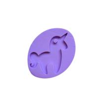 F838 Molde de silicone chaveiro unicórnio resina biscuit confeitaria