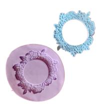 F844 molde de silicone moldura redonda confeitaria artesanato