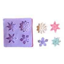 F855 molde de silicone flores confeitaria artesanato