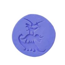 F864 molde de silicone dinossauro confeitaria artesanato - confeitaria dos moldes