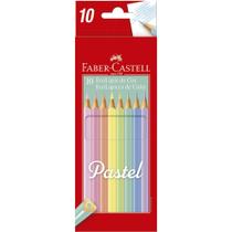 Faber-Castel Lápis de Cor Triangular Pastel c/ 10 cores