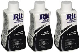 Fabric Dye Rit Liquid Black, 240 ml, pacote com 3