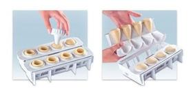 Fabrica De Coxinha Com 8 Formas De Plastico Branco