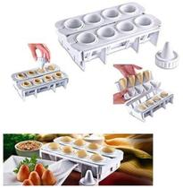 Fabrica de coxinhas salgado forma modeladora 8 cavidades - Lig brin