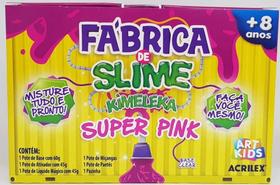 Fabrica De Slime Kimeleka Super Pink Acrilex - Artkids