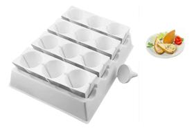 Fabricador de Coxinha 8 unidades Tamanho grande mais uma Forma de Pastel