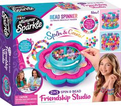 Fabricante de pulseiras Cra-z-Art Shimmer 'N Sparkle 2 em 1 Spin & Bead