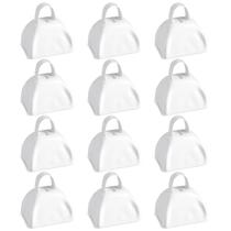 Fabricantes de ruído de ferro branco Cowbells BLUE PANDA de 3 polegadas (pacote com 12)