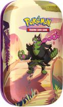 Fábula envolta em miniPokémon TCG em escarlate e violeta