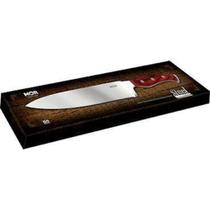 Faca 9" em aço inoxidavel e cabo em madeira - STEEL - Mor