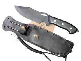 Faca Aço Dark Elmo com Cabo em Celeron e Bainha em Couro