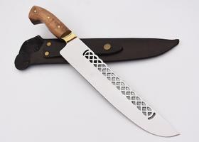 Faca Aço Inox 10 Polegadas Picanheira Trançado Faca Aço Inox 10 Polegadas Picanheira Trançado