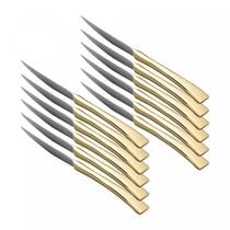 Faca aço inox p/ mesa - berna dourado
