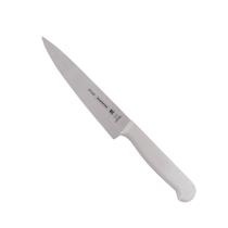 Faca Aço Inox Para Carne 6 Tramontina Profissional 27cm Cabo Plástico Branco Antimicrobiano