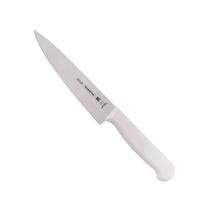 Faca Aço Inox Para Carne 8 Tramontina Profissional 32cm Cabo Plástico Branco Antimicrobiano Faca Aço Inox Para Carne 8 Tramontina Profissional 32cm Cabo Plástico Branco Antimicrobiano