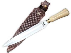 Faca Adaga 12 Pol Artesanal Punhal Aço Inox 420c Osso Bovino Faca Adaga 12 Pol Artesanal Punhal Aço Inox 420c Osso Bovino