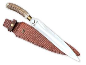 Faca Adaga 12 Pol Artesanal Punhal Inox 420c Chifre Cervo Faca Adaga 12 Pol Artesanal Punhal Inox 420c Chifre Cervo