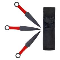 Faca Arremesso Fulltang Kit Com 3 Modelo Kunai Balanceado