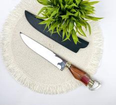 Faca Artesanal 8" com Cabo Resinado Cartucho