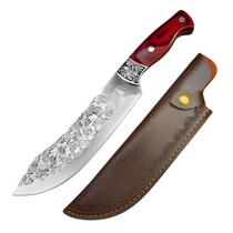 Faca Artesanal Aço Lâmina Afiada C/ Bainha Cozinha Churrasco - Bmax Faca Artesanal Aço Lâmina Afiada C/ Bainha Cozinha Churrasco - Bmax