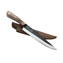 Faca Artesanal Churrasco Pino Mosaico Brut Forge 10P