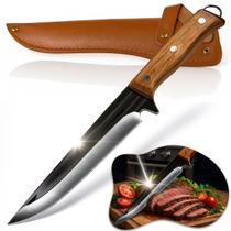 Faca Artesanal Corte Preciso Full Tang Churrasco Gourmet Pro Faca Artesanal Corte Preciso Full Tang Churrasco Gourmet Pro