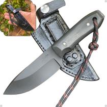 Faca Artesanal Es_mini, EDC, Utilitária, Neck Knife, Faca Pequena e Bruta, Pronta Entrega