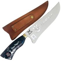 Faca Artesanal Oficial Corinthians 10' Inox Cabo Resina Corte Churrasco Zanline