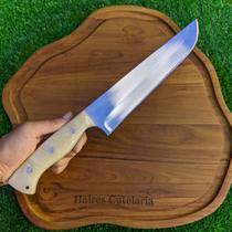 Faca Artesanal para Churrasco 8"Pol Inox - Sem Bainha - Com Cabo em Madeira Nobre ou Resina - Haires