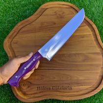 Faca Artesanal para Churrasco 8"Pol Inox - Sem Bainha - Com Cabo em Madeira Nobre ou Resina - Haires Faca Artesanal para Churrasco 8"Pol Inox - Sem Bainha - Com Cabo em Madeira Nobre ou Resina - Haires