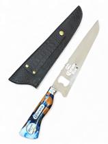 Faca Artesanal Picanheira Churrasco Corona 10" Inox Bainha