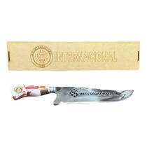 Faca Artesanal Picanheira Internacional Híbrido Aço Inox 420