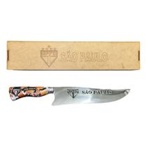 Faca Artesanal Picanheira São Paulo Híbrido Aço Inox 420