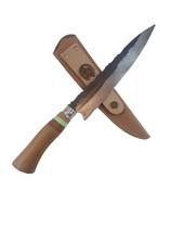 Faca Artesanal WM - Cabo de Madeira (Verde) - 23cm