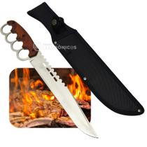 Faca Aventura e Churrasco com Cabo Anatômico e Lâmina 25,5cm SLKA188