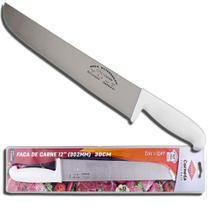 Faca Branca Carne Açougue Churrasco 12 pol Premium Corneta