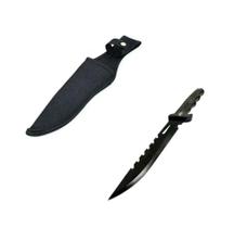 Faca C/ Bainha Artesanal Esportiva Militar Pesca Inox 8 Pol