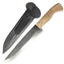 Faca Campeira Aço Carbono 9pol Cabo Madeira com Bainha Faca Campeira Aço Carbono 9pol Cabo Madeira com Bainha