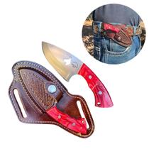 Faca Campeira campeirinha Muladeira Terra Boa, Aço inox 420 + Bainha em couro Faca Campeira campeirinha Muladeira Terra Boa, Aço inox 420 + Bainha em couro