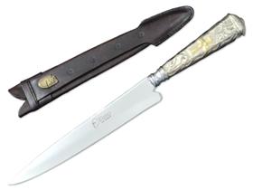 Faca Campeira Churrasco Elmo Cabo Alpaca 9 Polegadas Bainha Faca Campeira Churrasco Elmo Cabo Alpaca 9 Polegadas Bainha