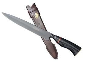 Faca Campeira Elmo Aço Carbono Cabo Variado Bainha Couro 9 Pol Faca Campeira Elmo Aço Carbono Cabo Variado Bainha Couro 9 Pol