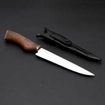 Faca Campeira Faca Campeira SG Inox 10” Cabo de Madeira com Bainha