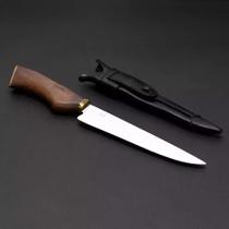 Faca Campeira SG Inox 6" Cabo de Madeira