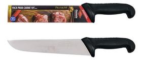 Faca Carne Açougue Churrasco Profissional 10 Corneta Premium Cor Preto Faca Carne Açougue Churrasco Profissional 10 Corneta Premium Cor Preto
