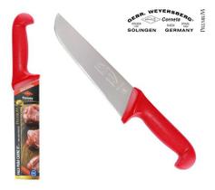 Faca Carne Açougue Churrasco Profissional 8 Corneta Premium Cor Vermelha