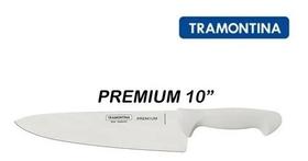 Faca Carne Chef Inox Cabo Branco 10'' Premium - Tramontina