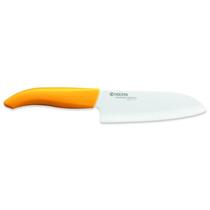 Faca Cerâmica Kyocera Lâmina Branca 5.5 Pol. Cabo Amarelo Santoku Ergonomic Color Faca Cerâmica Kyocera Lâmina Branca 5.5 Pol. Cabo Amarelo Santoku Ergonomic Color