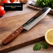 Faca Chef 29cm com Cabo de Madeira