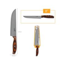 Faca Chef 8'' Inox Cabo Marrom PP Cozinha Profissional Casita Faca Chef 8'' Inox Cabo Marrom PP Cozinha Profissional Casita