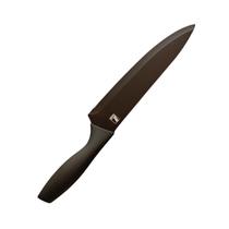 Faca Chef Cozinha Aço Inox Premium Profissional Preta Faca Chef Cozinha Aço Inox Premium Profissional Preta